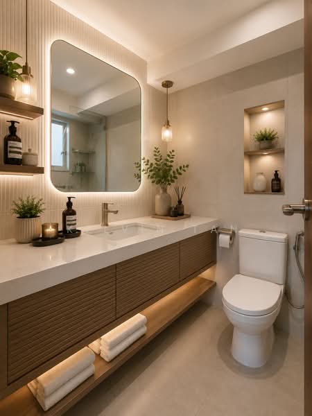 Melville Park, 24 Simei Street 1, 3 Bedrooms, 1,313 sqft, Apartment For Sale, by Kelvin Tan, 500152749 - Bathroom - PropertyGuru.com.sg