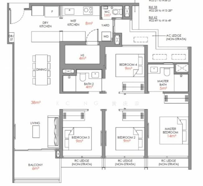 Narra Residences, 50 Dairy Farm Walk, 4 Bedrooms, 1,152 sqft, Condominium For Sale, by KC Ng 黄庆宗, 500152761 - PropertyGuru.com.sg