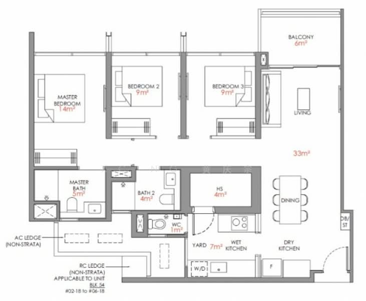 Narra Residences, 50 Dairy Farm Walk, 3 Bedrooms, 990 sqft, Condominium For Sale, by KC Ng 黄庆宗, 500152764 - PropertyGuru.com.sg