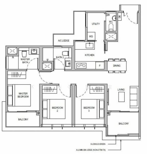 Dairy Farm Residences, 10 Dairy Farm Lane, 3 Bedrooms, 1,012 sqft, Condominium For Sale, by KC Ng 黄庆宗, 500152766 - PropertyGuru.com.sg