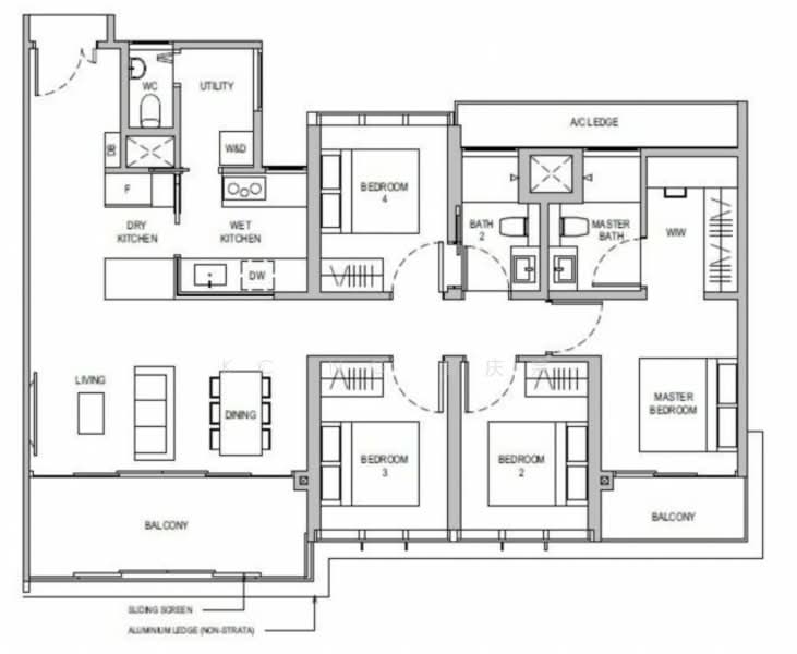 Dairy Farm Residences, 10 Dairy Farm Lane, 4 Bedrooms, 1,335 sqft, Condominium For Sale, by KC Ng 黄庆宗, 500152769 - PropertyGuru.com.sg