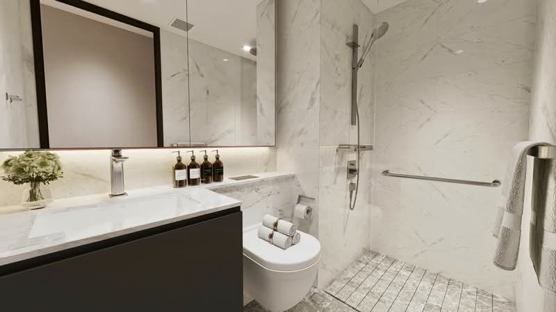 Midtown Bay, 120 Beach Road, 3 Bedrooms, 1,324 sqft, Condominium For Sale, by Peter Loh 彼得, 500152808 - Bathroom - PropertyGuru.com.sg