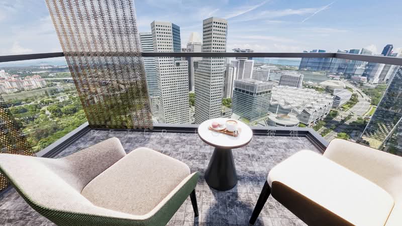 Midtown Bay, 120 Beach Road, 3 Bedrooms, 1,324 sqft, Condominium For Sale, by Peter Loh 彼得, 500152808 - Balcony - PropertyGuru.com.sg