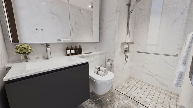 Midtown Bay, 120 Beach Road, 3 Bedrooms, 1,324 sqft, Condominium For Sale, by Peter Loh 彼得, 500152808 - Bathroom - PropertyGuru.com.sg