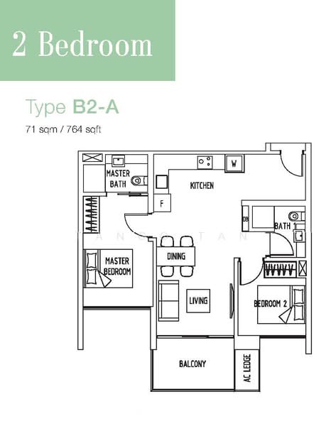 The Lakefront Residences, 42 Lakeside Drive, 2 Bedrooms, 764 sqft, Condominium For Rent, by Tango Tan, 500152819 - PropertyGuru.com.sg