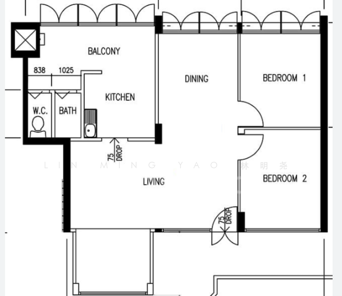 3 Queen's Road, 3 Queen's Road, 2 Bedrooms, 818 sqft, HDB Flat For Sale, by Lin Ming Yao 林明尧, 500152827 - PropertyGuru.com.sg