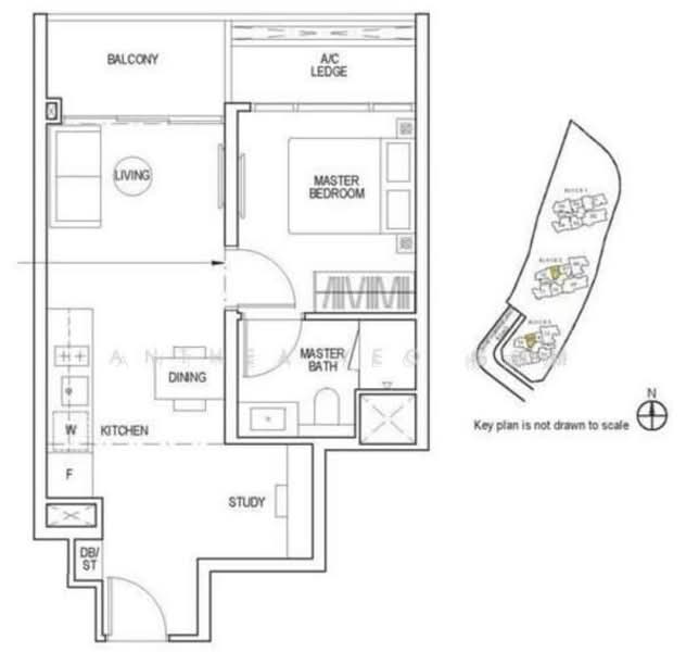 Piccadilly Grand, 3 Northumberland Road, 1 Bedroom, 517 sqft, Condominium For Rent, by Anthea Yeo 杨丽娇, 500152909 - PropertyGuru.com.sg