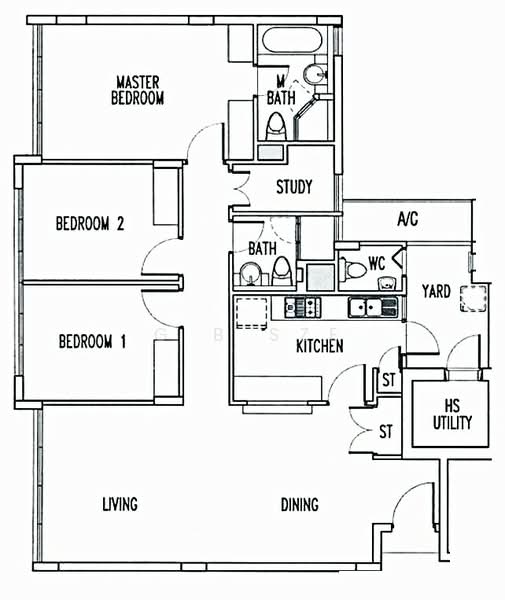The Waterina, 51 Lorong 40 Geylang, 3 Bedrooms, 1,346 sqft, Apartment For Sale, by G B Sze, 500152972 - PropertyGuru.com.sg