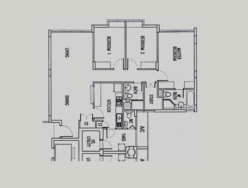 The Waterina, 51 Lorong 40 Geylang, 3 Bedrooms, 1,346 sqft, Apartment For Sale, by G B Sze, 500152972 - PropertyGuru.com.sg