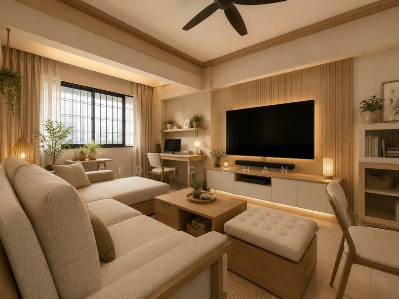 503 Woodlands Drive 14, 503 Woodlands Drive 14, 3 Bedrooms, 1,324 sqft, HDB Flat For Sale, by Cedric Chan, 500153051 - Living Room - PropertyGuru.com.sg