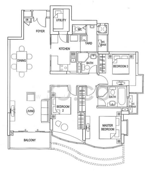 Cote D'Azur, 70 Marine Parade Road, 3 Bedrooms, 1,668 sqft, Condominium For Sale, by Wini Chua, 500153087 - PropertyGuru.com.sg