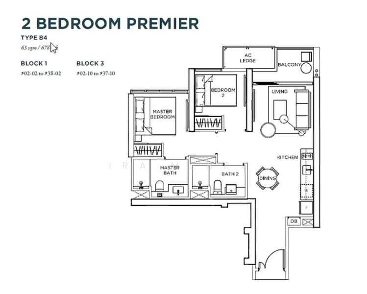 Gem Residences, , 2 Bedrooms, 678 sqft, Condominium For Rent, by Ira Mehra, 500153119 - PropertyGuru.com.sg
