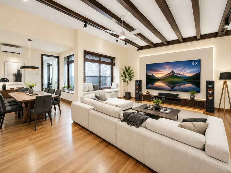 Emerald Hill Luxury 3+1/ Roof Terrace, Emerald Hill Road, 4 Bedrooms, 2,600 sqft, Conservation House For Rent, by Susan Prior, 500153129 - Living Room - PropertyGuru.com.sg