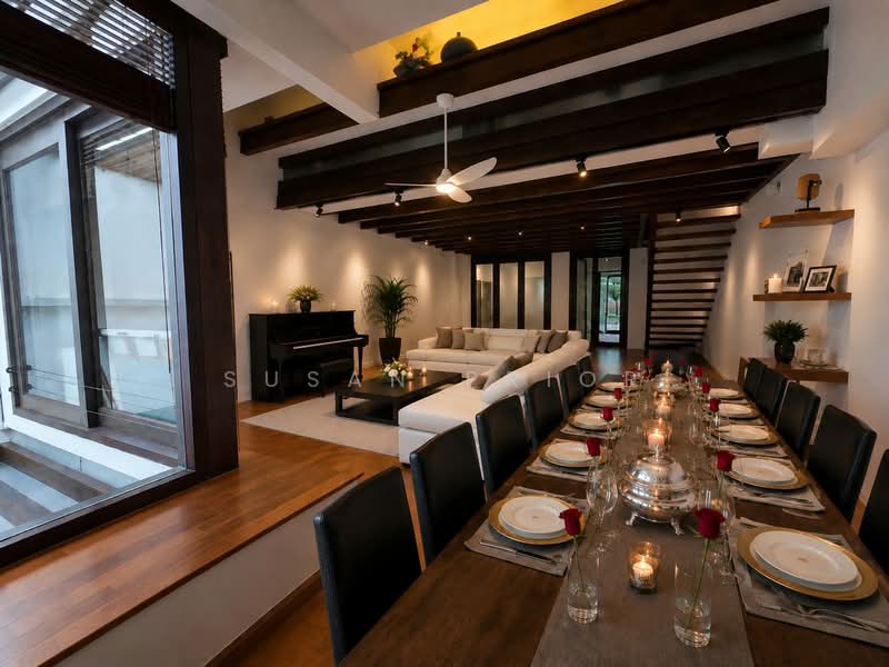 Emerald Hill Luxury 3+1/ Roof Terrace, Emerald Hill Road, 4 Bedrooms, 2,600 sqft, Conservation House For Sale, by Susan Prior, 500153130 - Living Room - PropertyGuru.com.sg