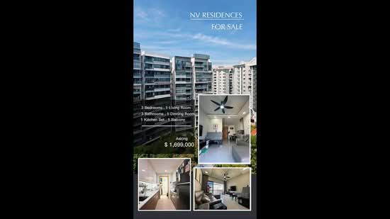 NV Residences, 93 Pasir Ris Grove, 3 Bedrooms, 1,109 sqft, Condominium For Sale, by Amy Tan, 500153273 - PropertyGuru.com.sg