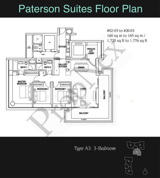 Paterson Suites, 55 Paterson Road, 3 Bedrooms, 1,722 sqft, Condominium For Sale, by Priscillin Lim, 500153343 - PropertyGuru.com.sg