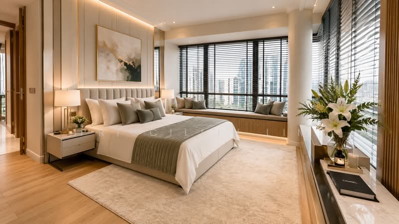 Paterson Suites, 55 Paterson Road, 3 Bedrooms, 1,722 sqft, Condominium For Sale, by Priscillin Lim, 500153343 - Massive Master Bedroom with Bathtub - PropertyGuru.com.sg