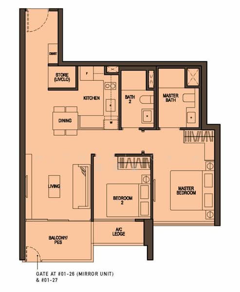 Seaside Residences, 18 Siglap Link, 2 Bedrooms, 786 sqft, Apartment For Rent, by Michael Chin 陈俊雄, 500153404 - PropertyGuru.com.sg