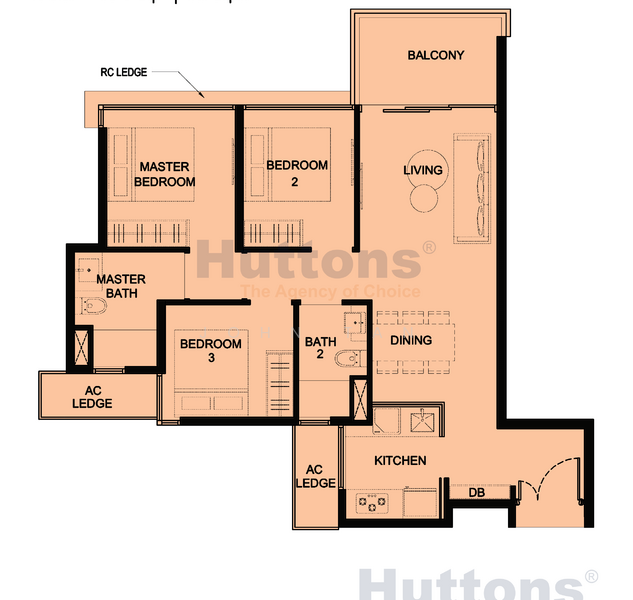 Kingsford Waterbay, 74 Upper Serangoon View, 3 Bedrooms, 893 sqft, Condominium For Sale, by John Tan, 500153422 - PropertyGuru.com.sg