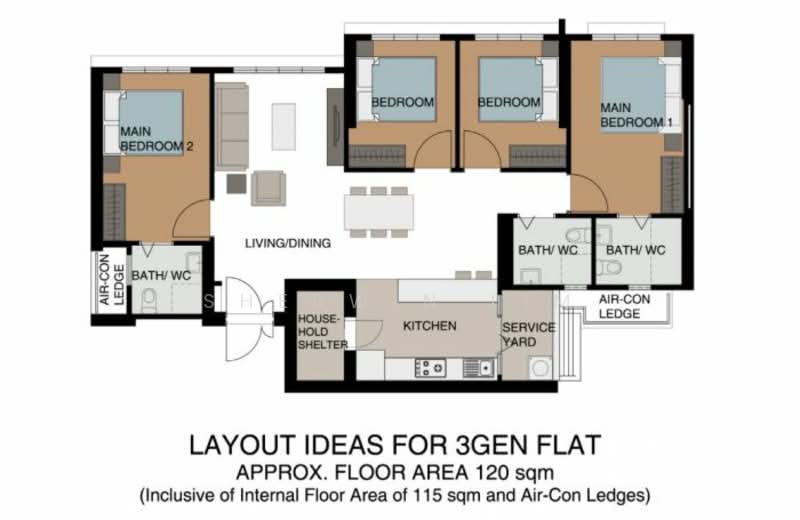338B Anchorvale Crescent, 338B Anchorvale Crescent, 4 Bedrooms, 1,292 sqft, HDB Flat For Sale, by Sherwin Lim, 500153429 - PropertyGuru.com.sg