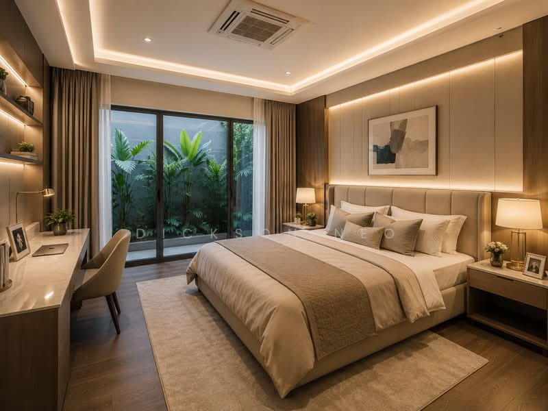 Mount Sinai⭐️Moonbeam⭐️Grove⭐️MRT⭐️1km Henry Park⭐️豪华典雅有地住宅⭐️Dickson☎️94.88.40.80⭐️, Moonbeam Mount Sinai Holland Grove Greenleaf Grove Ave Grove Crescent Grove Drive Harlyn Hillcrest Holland Grove Holland Park Holland Rise, 7 Bedrooms, 4,200 sqft, Semi-Detached House For Sale, by Dickson Neo, 500153453 - Bedroom - PropertyGuru.com.sg