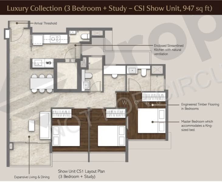 Dunearn House, , 3 Bedrooms, 947 sqft, Condominium For Sale, by Sylvia Wong, 500153456 - PropertyGuru.com.sg