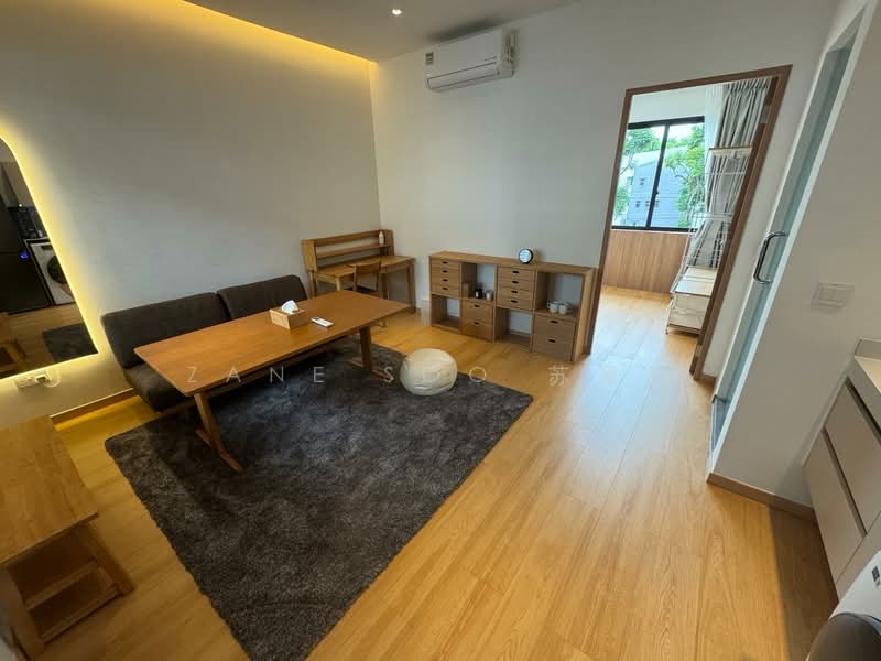Brand New MUJI-Style 1B1B for Rent Right Beside Newton MRT (6-8mins Walk), 25 Gilstead Road, 1 Bedroom, 400 sqft, Conservation House For Rent, by Zane Soo 苏昱能, 500153469 - Living Room - PropertyGuru.com.sg