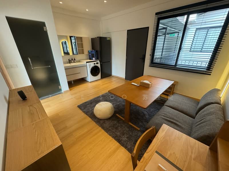 Brand New MUJI-Style 1B1B for Rent Right Beside Newton MRT (6-8mins Walk), 25 Gilstead Road, 1 Bedroom, 400 sqft, Conservation House For Rent, by Zane Soo 苏昱能, 500153469 - Living Room - PropertyGuru.com.sg