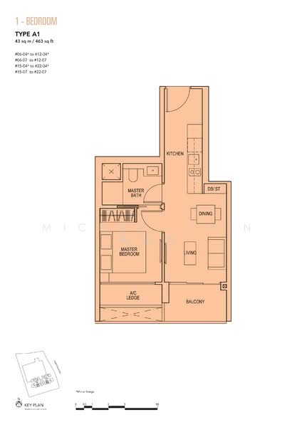 Sky Everton, 50 Everton Road, 1 Bedroom, 463 sqft, Condominium For Rent, by Michael Chin 陈俊雄, 500153470 - PropertyGuru.com.sg