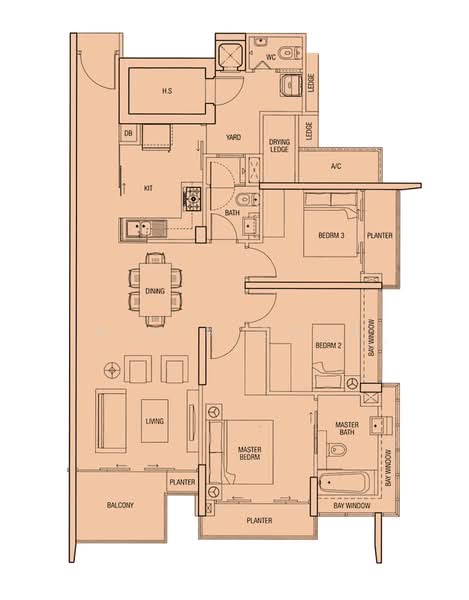 The Parc Condominium, 3 West Coast Walk, 3 Bedrooms, 1,216 sqft, Condominium For Rent, by Alvin Chua, 500153502 - PropertyGuru.com.sg