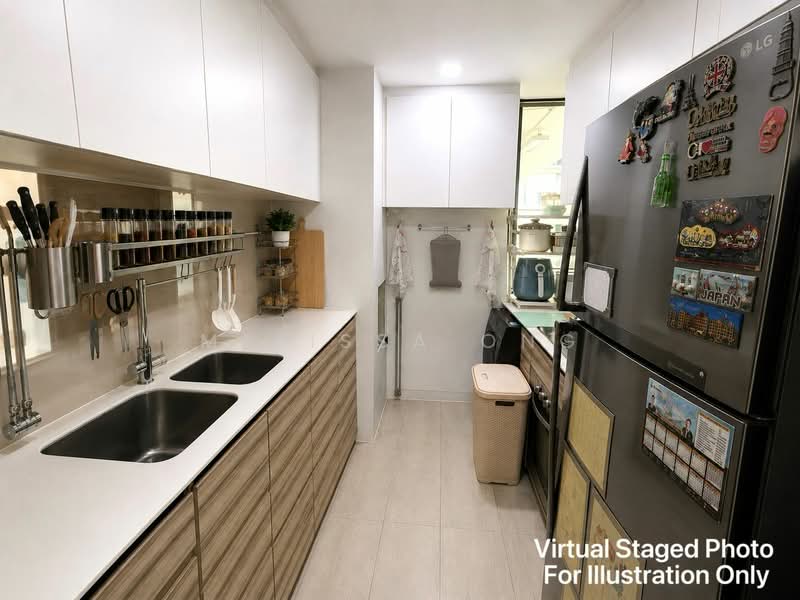 Parc Centros, 82 Punggol Central, 3 Bedrooms, 990 sqft, Condominium For Sale, by Melissa Ong, 500153538 - Kitchen - PropertyGuru.com.sg