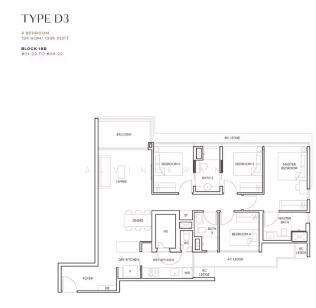 Terra Hill, 18 Yew Siang Road, 4 Bedrooms, 1,335 sqft, Condominium For Sale, by Alvin Kwan, 500153572 - PropertyGuru.com.sg