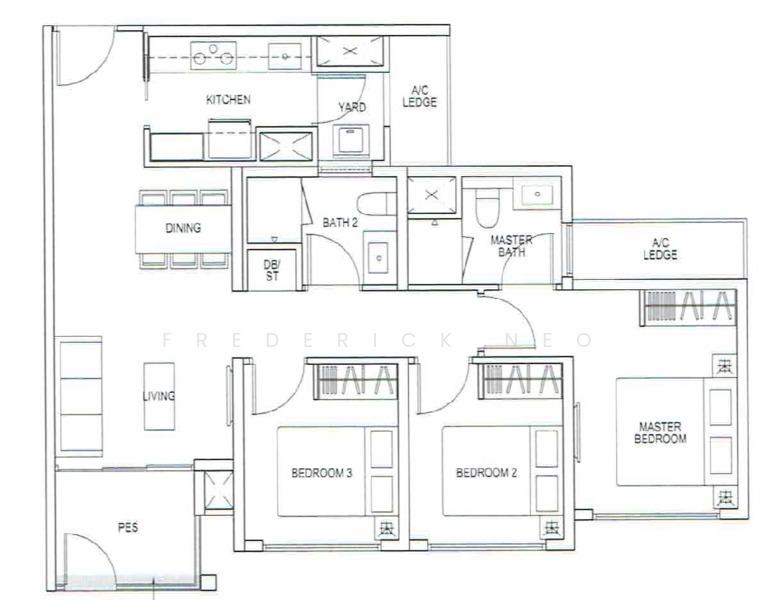 The Brownstone, 156 Canberra Drive, 3 Bedrooms, 883 sqft, Executive Condominium For Sale, by Frederick Neo, 500153606 - PropertyGuru.com.sg