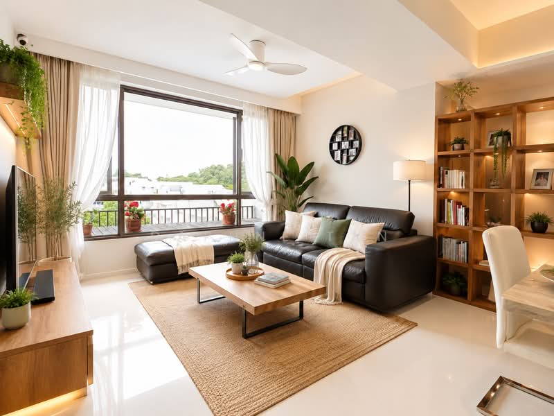 Meadows @ Peirce, 626 Upper Thomson Road, 3 Bedrooms, 1,195 sqft, Condominium For Sale, by Daphne Tan, 500153611 - Living Room AI - PropertyGuru.com.sg
