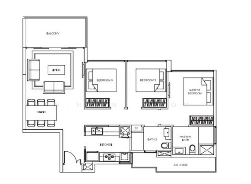 Parc Centros, 82 Punggol Central, 3 Bedrooms, 990 sqft, Condominium For Sale, by Vincent Woon, 500153632 - PropertyGuru.com.sg