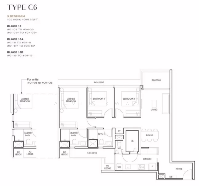 Terra Hill, 18 Yew Siang Road, 3 Bedrooms, 969 sqft, Condominium For Sale, by Alvin Kwan, 500153653 - PropertyGuru.com.sg
