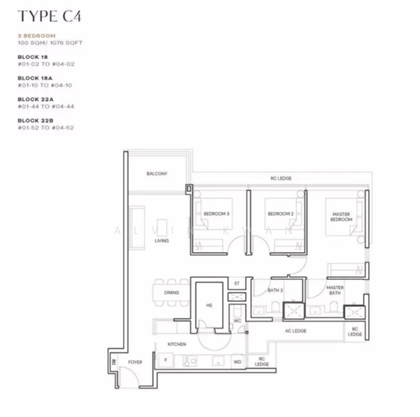 Terra Hill, 18 Yew Siang Road, 3 Bedrooms, 969 sqft, Condominium For Sale, by Alvin Kwan, 500153653 - PropertyGuru.com.sg