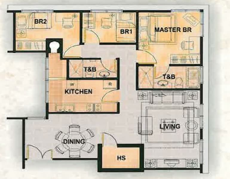 Grand Regalia, 815 Upper Serangoon Road, 3 Bedrooms, 1,205 sqft, Apartment For Rent, by Han Hai Juan, 500153678 - PropertyGuru.com.sg