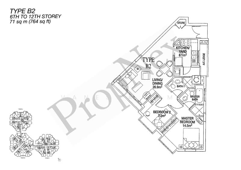 Sunshine Plaza, 10 Prinsep Link, 2 Bedrooms, 764 sqft, Apartment For Sale, by Vanessa Lim, 500153697 - PropertyGuru.com.sg