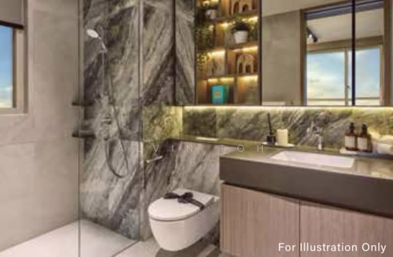 Lentor Hills Residences, Lentor Hills Road (Parcel A), Ang Mo Kio, 1 Bedroom, 538 sqft, Condominium For Sale, by Alvin Toh, 500153742 - Bathroom - PropertyGuru.com.sg