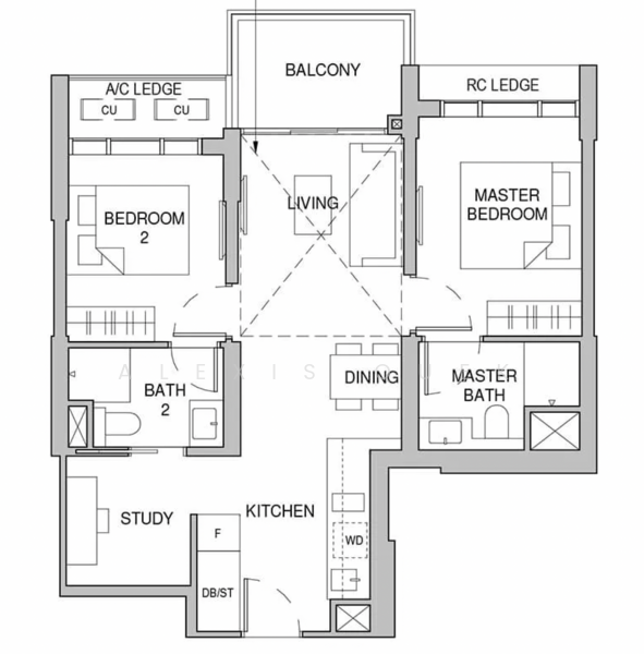 Sceneca Residence, 26 Tanah Merah Kechil Link, 2 Bedrooms, 753 sqft, Condominium For Sale, by Alexis Quek, 500153762 - PropertyGuru.com.sg