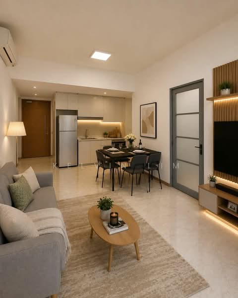 Viz at Holland, 221 Queensway, 2 Bedrooms, 861 sqft, Condominium For Sale, by Kelvin Lim, 500153781 - AI edited "living room picture" - PropertyGuru.com.sg