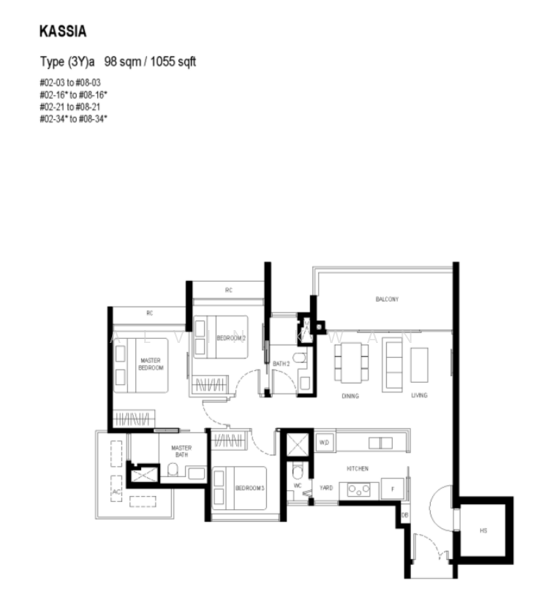 Kassia, 31 Flora Drive, 3 Bedrooms, 1,055 sqft, Condominium For Sale, by Alvin Kwan, 500153796 - PropertyGuru.com.sg
