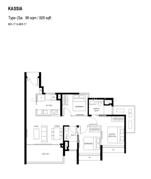 Kassia, 31 Flora Drive, 3 Bedrooms, 1,055 sqft, Condominium For Sale, by Alvin Kwan, 500153796 - PropertyGuru.com.sg