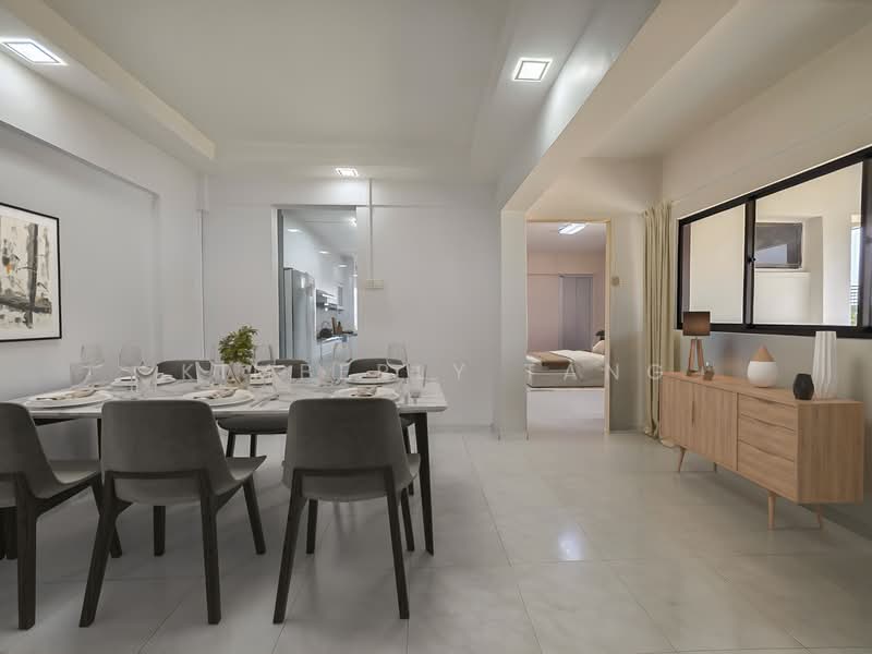 109 Clementi Street 11, 109 Clementi Street 11, 2 Bedrooms, 872 sqft, HDB Flat For Sale, by Kimberly Tang, 500153810 - AI Rendering Dining Room - PropertyGuru.com.sg