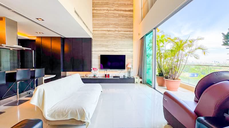 ⭐️ Award Winning Designer Unit /w Holland & Bukit Timah Views | Triplex Penthouse ⭐, , 5 Bedrooms, 4,510 sqft, Condominium For Sale, by Keith Lim, 500153873 - Living Room - PropertyGuru.com.sg