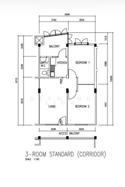 97 Jalan Dua, 97 Jalan Dua, 2 Bedrooms, 603 sqft, HDB Flat For Sale, by Desmond Liew, 500153927 - PropertyGuru.com.sg