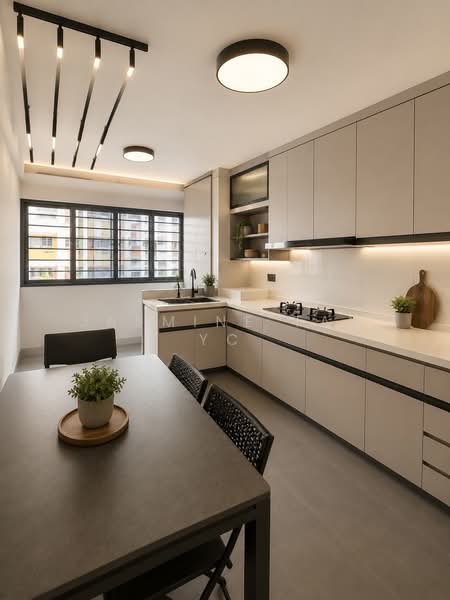 226 Serangoon Avenue 4, 226 Serangoon Avenue 4, 3 Bedrooms, 980 sqft, HDB Flat For Sale, by Jasmine Tan YC, 500153958 - Kitchen (Virtually staged) - PropertyGuru.com.sg
