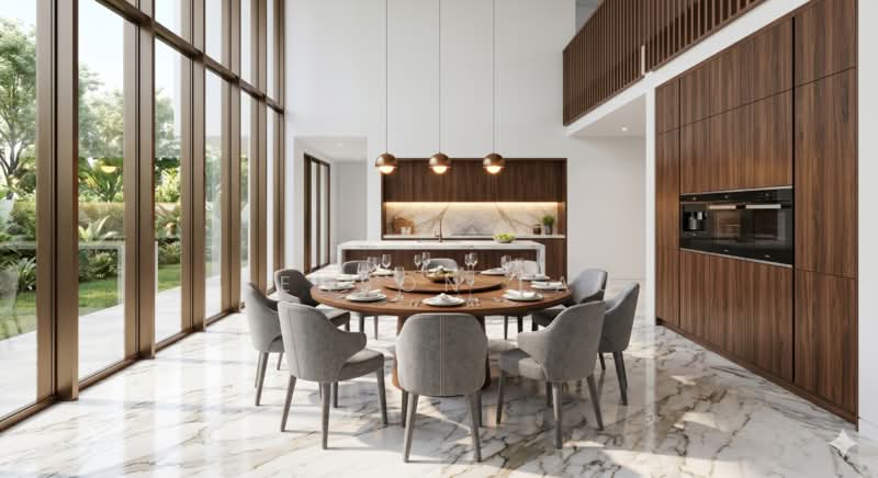 The Grand Scale Of Fernhill Road, , 6 Bedrooms, 9,500 sqft, Semi-Detached House For Sale, by Benson Lau, 500153984 - Dining Room - PropertyGuru.com.sg