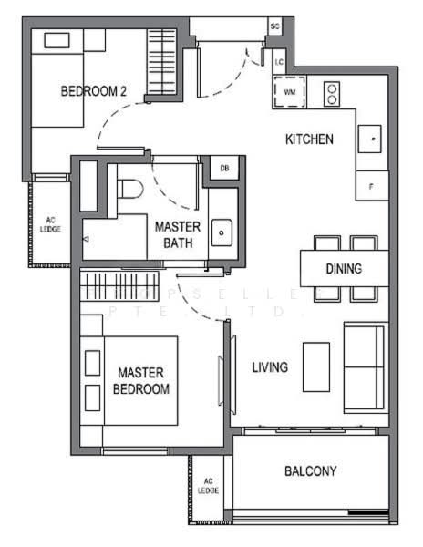 Parksuites, 22 Holland Grove Road, 2 Bedrooms, 700 sqft, Condominium For Sale, by Kit Toh, 500154109 - PropertyGuru.com.sg